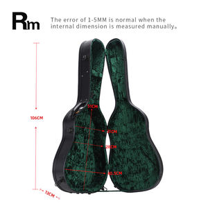 OEM-WC-47 Rm arc-en-ciel Offre Spéciale OEM ODM vente en gros bois <span class=keywords><strong>Tweed</strong></span> classique <span class=keywords><strong>guitare</strong></span> acoustique étui rigide ukulélé étui à instruments - Product Image 6