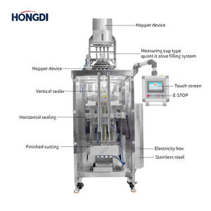 Máquina Automática de Llenado y Sellado Trasero de Cuatro Carriles para Granulados, con Empaque de Película Plástica, para Azúcar, Sal, Arroz y Semillas - Product Image 3