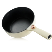 Casserole multifonctionnelle antiadhésive de 7 L, marmite électrique, cuiseur électrique avec cuiseur vapeur