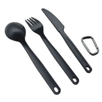 Ensemble de couverts réutilisables écologiques sans BPA, couteau, fourchette, cuillères en plastique pour enfants et adultes, voyage, pique-nique, camping