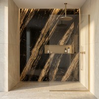 Dalle de marbre blanc texturé brillant de luxe, polie, 750x1500mm, 10mm d'épaisseur, vitrifiée, résistante à l'usure, antibactérienne, pour intérieur moderne