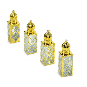 Nuevo Envase Cuadrado de 12 ml, Moderno, con Estampado Dorado Especial, Estilo Folclórico de Dubái, Botella de Vidrio para Perfume Árabe, Roll-on para Aceite Esencial - Product Image 6
