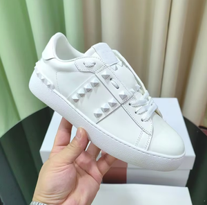 Chaussures décontractées sportives en cuir véritable de luxe, doublure en cuir véritable, adaptées aux hommes, légères, été, rivets métalliques de luxe, chaussures de randonnée décontractées unisexes - Product Image 6