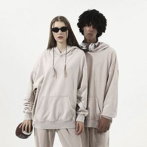 Sudadera con Capucha Oversize para Hombre, 350g, 80% Algodón, Estampado Digital Otoñal, Estilo Vintage - Product Image 4