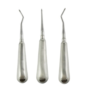 Ensemble d'ascenseur de dents en acier inoxydable, 3 pièces, ascenseur pour Extraction de dents Apex, approuvé CE - Product Image 1
