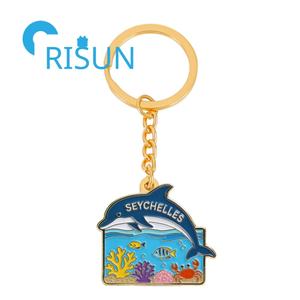 Llavero Personalizado de Metal con Diseño de Tortuga y Cangrejo de <span class=keywords><strong>Seychelles</strong></span>, Recuerdo de Playa, Verano, Naturaleza Marina, Aleación de Zinc con Protección UV, Llavero Moderno - Product Image 4