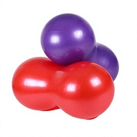 Ballon de yoga en forme d'arachide, gonflable en PVC, pour l'entraînement de l'équilibre, le massage et les exercices de points de pression