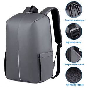 BSCI Factory Wholesale 14-15.6 Inches Daily School <b>Rucksack</b> Back Pack Women Men Business Waterproof PU <b>Laptop</b> Backpack - Product Image 2