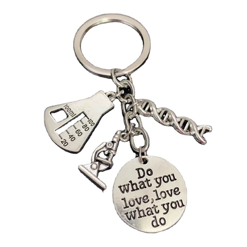 6 Pack Metal Music Note Keychains - Silver Musical Symbol Key Rings For Bag Or Keys - View #6