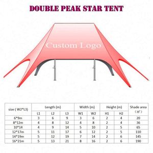 Modern Outdoor Sunshade Portable Double Toped Star <b>Canopy</b> Family Party Wedding <b>Tent</b> - Product Image 4