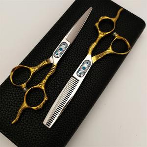 กรรไกรตัดผมซูโจว 62 มม. กรรไกรซอยผม สแตนเลส สำหรับคนถนัดขวา ใช้ในงานเสริมสวย ใบมีดมาตรฐาน - Product Image 5