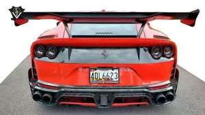 Kit carrosserie pour <span class=keywords><strong>Ferrari</strong></span> 812 Superfast GTS – Amélioration du pare-chocs style MSY – Pare-chocs avant et arrière, jupes latérales en FRP carbone - Product Image 6