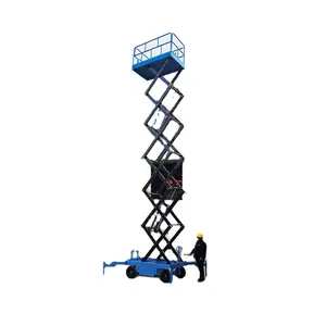 Kinglift CE ISO 8m 500kg 1000kg 1500kg Vertical Hydraulic Electric Aerial Working Table Mobile Scissor Lift