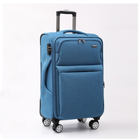Valise trolley de 32 pouces en tissu Oxford, étanche, avec roulettes pivotantes, fermeture éclair, pour voyages d'affaires et étudiants