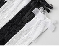 Chaussettes pour bébé Xiangyi, blanches, mignonnes, style princesse, à volants, tricotées, fines, respirantes, en maille, pour l'été, chaussettes hautes pour bébé fille