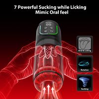 Jouets sexuels masculins étanches à intelligence artificielle, Godet de masturbation électrique vibrant et rotatif pour hommes, Pompe à pénis agrandissante