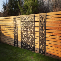 Diviseurs de pièce suspendus en WPC pour l'extérieur, panneau décoratif pour jardin et patio, imperméable, anti-UV et facile à assembler