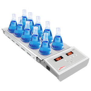 Erlenmeyer 플라스크를 위한 10 위치 마그네틱 핫플레이트 교반기 효율적인 실험실 난방기기 - Product Image 1