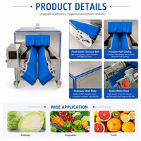 RVS groente halve snijmachine, commerciële snijmachine voor kool, appel, radijs, mango