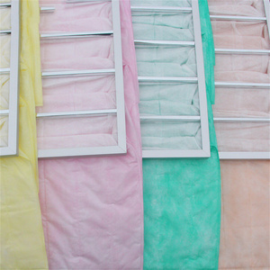 F9 Pocket/túi lọc với sợi tổng hợp không dệt Bộ lọc không khí với khung tùy chỉnh - Product Image 6