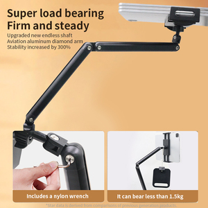 Hợp kim nhôm đúc hẫng sàn khung đa vị trí xoay thiết kế dễ dàng điều chỉnh khung màu đen ở mọi góc độ - Product Image 4