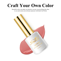 IMTITI Verre Prune Rouge Gelée Ongles Gel UV LED Soak Off Vernis pour Manucure Semi Permanent Nail Art Gelée UV Gel Polish