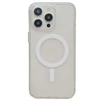 Pour iPhone16 étui acrylique magnétique 15 Transparent 15Pro Niche 14Plus Simple Durable antichoc couverture de téléphone portable