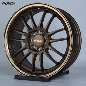 ล้อแม็กซ์ NJQS อะไหล่รถยนต์ ขอบลึก <span class=keywords><strong>15x7</strong></span> 17x8 18x8.5  5 รู 4 รู ขายส่งราคาถูก ล้ออัลลอยด์ลายหลายก้าน สีไฮเปอร์แบล็ค 20 มม. - Product Image 3