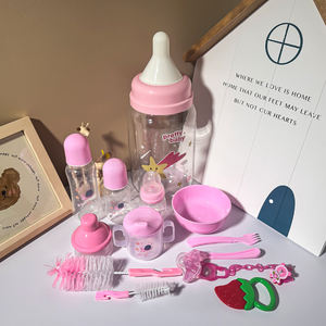 Produits pour bébés personnalisés, ensembles de barils <span class=keywords><strong>d</strong></span>'alimentation, sans BPA, sucette pour nouveau-né, brosse pour tétine, ensembles de biberons cadeaux pour bébé - Product Image 4