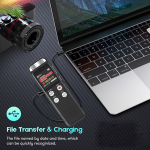 Ghi Âm Giọng Nói Kép Microphone Stereo Chất Lượng Âm Thanh MP3 Máy Nghe Nhạc Âm Thanh Ghi Âm 32GB Với Giảm Tiếng Ồn - Product Image 4