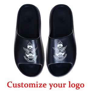 Logosuz Unisex Dış Mekan Terlikleri Tek Renk Erkek Günlük EVA Kalın Tabanlı Terlik Özel Kadın Terlikleri Yastıklamalı Hafif - Product Image 6