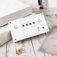 Moderner Minimalismus elektronische Tisch uhr Tisch digitaler Alarm Wohnkultur Zimmer Schlafzimmer Digitales Thermometer Hygrometer mit Uhr