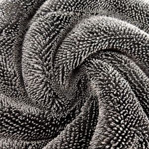 Toalla de Secado de 1300 Gsm, Toalla para Auto de 1400 Gsm, Toalla de Microfibra sin Bordes de 1200 Gsm, Paños de Microfibra Negros para Limpiar Ventanas - Product Image 4