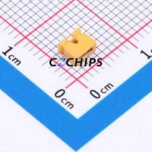 HC-JP200-1-35-OP-Y-G1 Shorting Cap / Jumper Cap P=2mm Connector 1x2 2mm Open Top Type 1.5A - Product Image 1