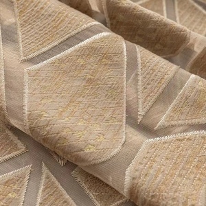 Mùa hè Anne của sang trọng hiện đại phòng khách ban công cửa sổ Rèm CửA Màu rắn thêu cho mùa hè - Product Image 3