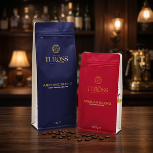 ถุงกาแฟแบบมีวาล์ว รีไซเคิลได้ พิมพ์กราเวียร์ บรรจุภัณฑ์แบบตั้งได้ เกรดอาหาร 250 กรัม 500 กรัม 1 กิโลกรัม MOQ ต่ำ รับผลิตแบบ OEM สำหรับอาหารสัตว์เลี้ยง - Product Image 2
