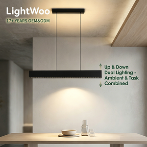 Lampada a Sospensione LED Lineare Minimalista con Sensore di Movimento, Dimmerabile, CCT Regolabile, Illuminazione Su/Giù, Antiabbagliamento per Ufficio e <span class=keywords><strong>Sala</strong></span> da <span class=keywords><strong>Pranzo</strong></span> - Product Image 5