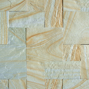 Carreaux de quartzite jaune du Himachal avec bords sciés et surface naturelle pour revêtements de sol, revêtements muraux et projets extérieurs - Product Image 1