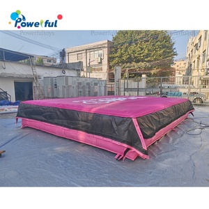 แทรมโพลีนยิมนาสติก บ่อโฟมเป่าลม แผ่นรองรับการกระแทก แทรมโพลีนพาร์คแบบกำหนดเอง เสาเป่าลม ถุงลมนิรภัย - Product Image 4