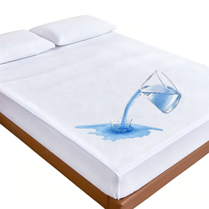 Funda de Colchón <span class=keywords><strong>Impermeable</strong></span> de Tela de Alta Elasticidad, Suave y Esponjosa, Sin Ruido - Product Image 5