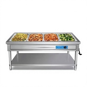 Scaldavivande Elettrico in Acciaio Inox con Fondo Piatto e Riscaldamento Elettrico per <span class=keywords><strong>Buffet</strong></span> e Ristoranti - Product Image 2
