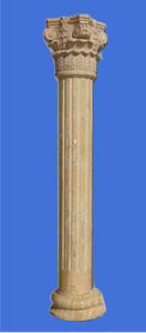 Tùy chỉnh màu vàng đá cẩm thạch người phụ nữ cột đá cẩm thạch trụ cột điêu khắc trong kho - Product Image 3