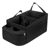 Boîte de rangement côté passager en stock, grande capacité, organisateur, porte-gobelet, accessoire de voiture multifonction en tissu Oxford, Chine