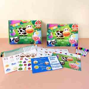 Animales de Granja, Libro de Actividades de Aprendizaje Preescolar, Juguete Educativo Temprano, Libro Silencioso para Niños - Product Image 1