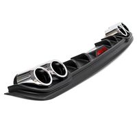 Difusor de Parachoques Trasero Universal Deportivo y Económico para Todo Tipo de Coche Sedán, Alerón de Parachoques de PP, Accesorio de Tuning Exterior
