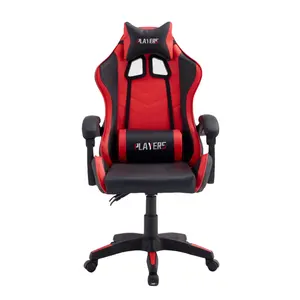 Prezzi a basso costo offerte personalizzate in pelle Pu scorpione Pro nero e rosso ufficio sedia da gioco per Computer Pc sedia da gioco