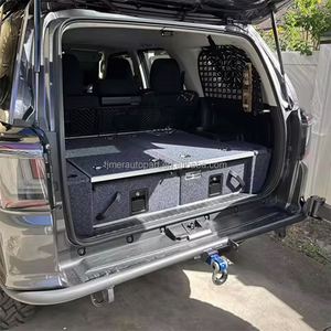 Boîte à outils coulissante gauche pour lit de <span class=keywords><strong>voiture</strong></span> SUV 4x4 tout-terrain, système de tiroirs 4x4, support de rangement métallique, tiroirs arrière, 5e ailes latérales pour 4Runner - Product Image 6