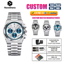 Montre à quartz pour homme POEDAGAR 970, cadran Hardlex épais, chronographe, date, bracelet en acier inoxydable, montre de luxe pour homme d'affaires