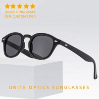 [20 COULEURS] Lunettes de soleil de haute qualité pour hommes et femmes, style vintage, protection UV 400, logo personnalisé OEM, monture ronde rétro