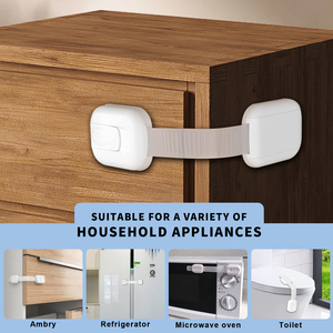 Đa Chức Năng Nhựa Trẻ Em Của An Ninh Tủ Lạnh Ngăn Kéo Bé Bằng Chứng Lò Tủ Khóa Cho Trẻ Em An Toàn - Product Image 5